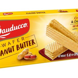 Bauducco Peanut Butter Wafer Cookies – Crispy Layers with 3 Indulgent Peanut Butter Lotions – Tasty Candy Snack or Dessert – 5.0 oz (Pack…)