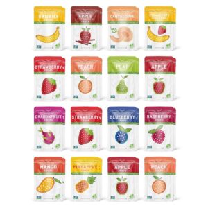 Nature’s Flip Assorted Freeze-Dried Fruit Snacks, Mega Selection Pack of 32 (0.53 oz Every)