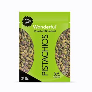 Fantastic Pistachios Shelled, Roasted & Salted Nuts, 24 Ounce Resealable Bag – Gluten-Free Protein Snack, Wholesome Deal with